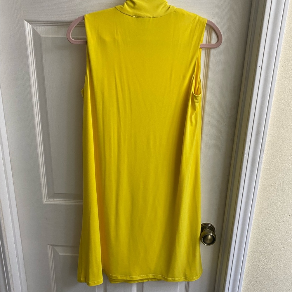 Glamour Yellow A-Line Short Dress Size 10 - Bright & Stylish